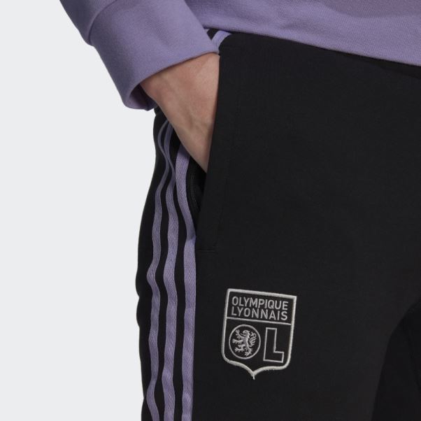 Pantalon De Survêtement Sweat Olympique Lyonnais Adidas Noir