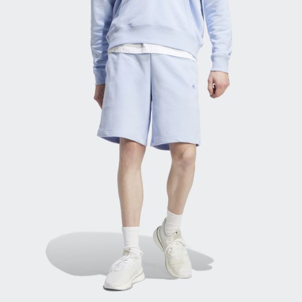 Adidas Bleu Aube Tout Szn Français Terry Short élégant