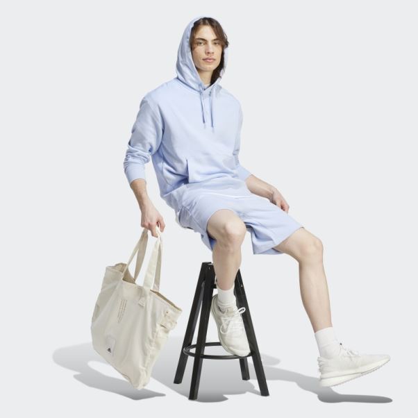 Adidas Bleu Aube Tout Szn Français Terry Short élégant