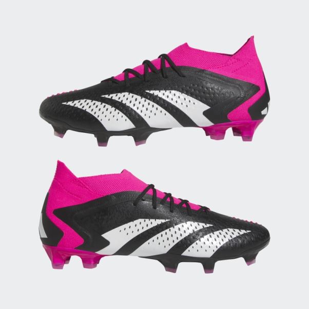 Predator Precision.1 Chaussures De Sol Ferme Noir Adidas