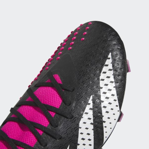 Predator Precision.1 Chaussures De Sol Ferme Noir Adidas