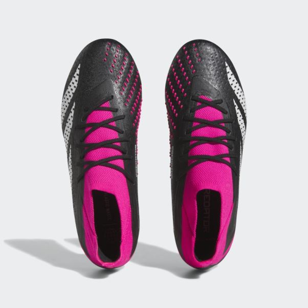 Predator Precision.1 Chaussures De Sol Ferme Noir Adidas