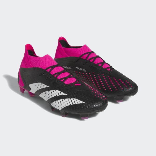Predator Precision.1 Chaussures De Sol Ferme Noir Adidas