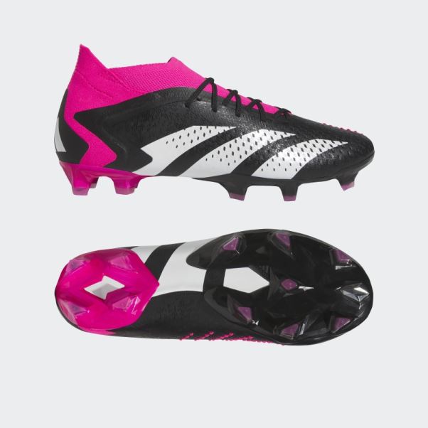 Adidas Predator Precision.1 Chaussures De Sol Ferme Noires