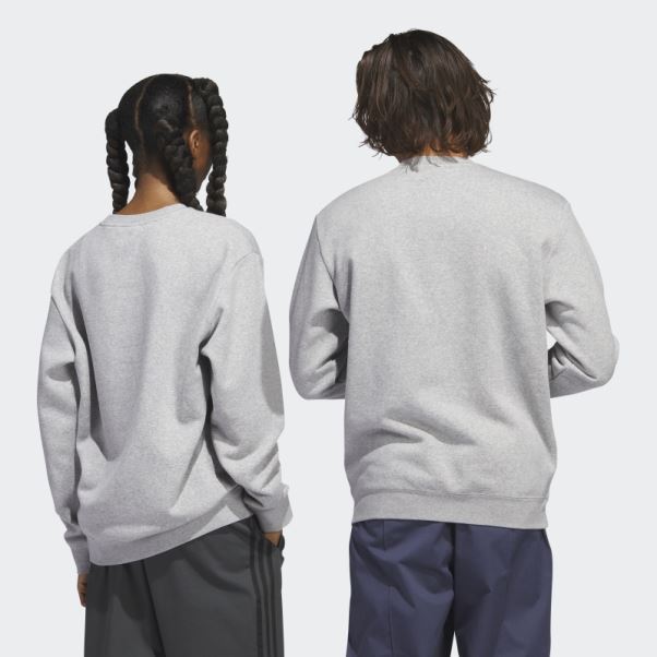 Sweat Ras Du Cou Graphique Shmoofoil Gris Moyen Adidas