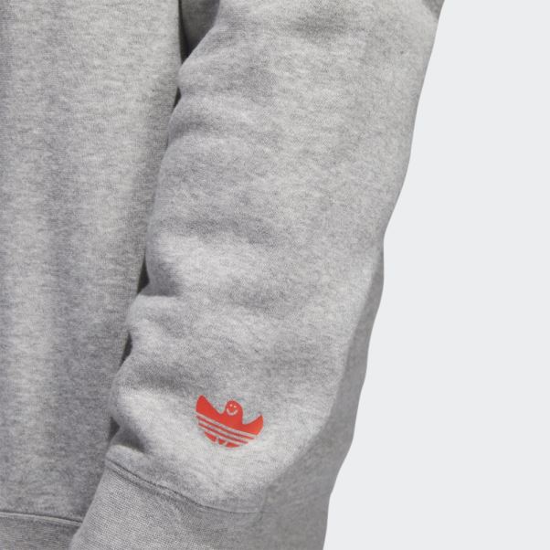 Sweat Ras Du Cou Graphique Shmoofoil Gris Moyen Adidas