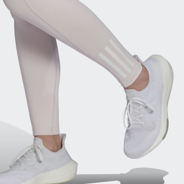 Adidas Hyperglam Aeroready Collant D'entraînement Taille Haute Rose