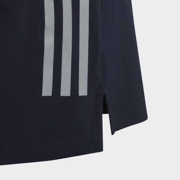 Adidas Aeroready 3-stripes Short Tissé Argent élégant