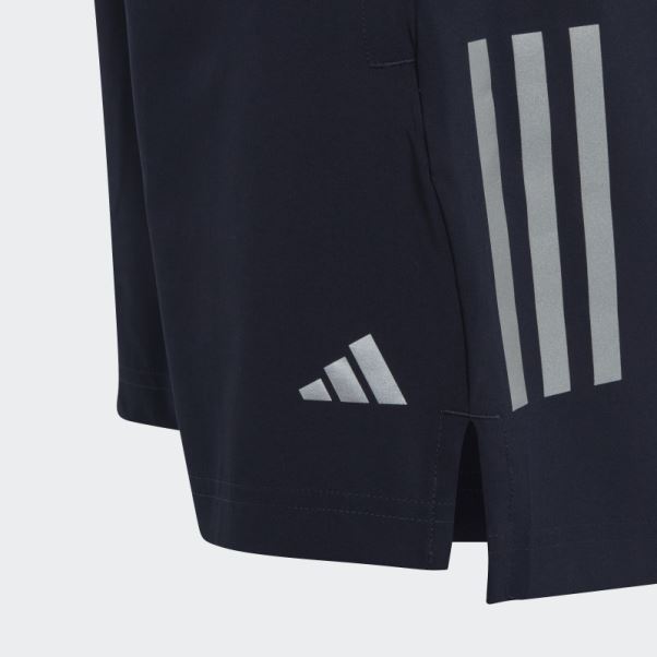 Adidas Short Tissé Aeroready 3 Bandes Argent