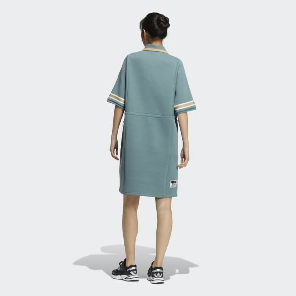Adidas Modern Collegiate Polo Robe Hazy Emerald