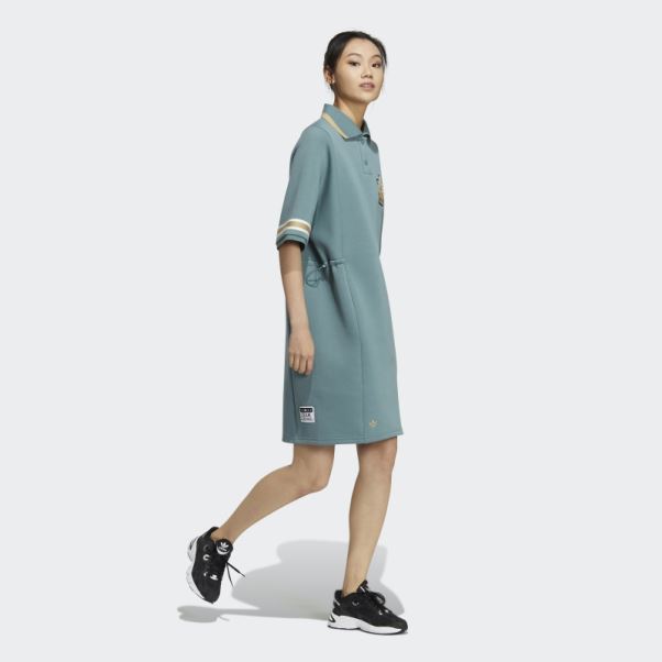 Adidas Modern Collegiate Polo Robe Hazy Emerald
