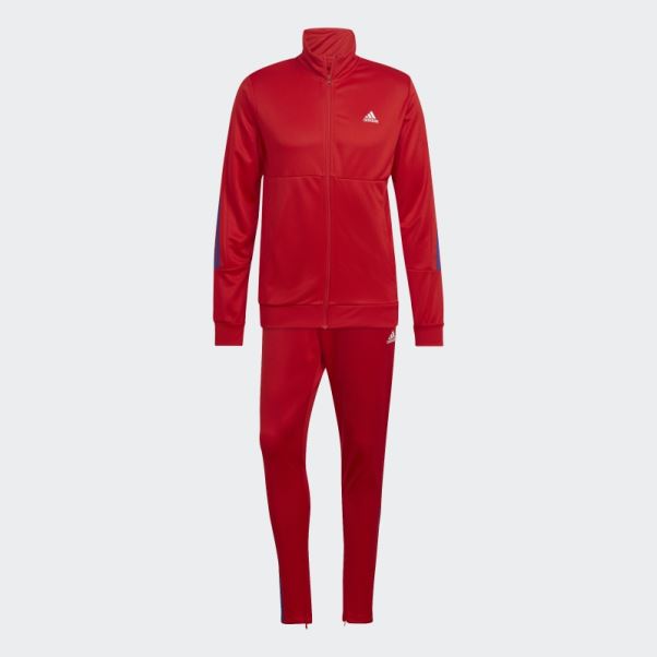 Survêtement Adidas Slim Zippé Rouge