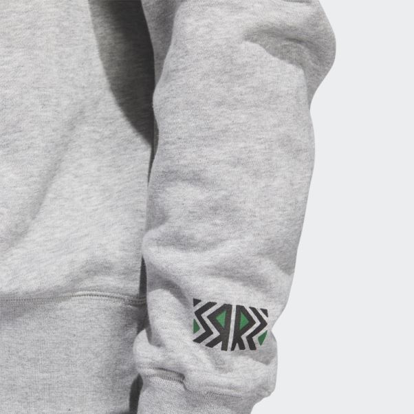 Sweat Gris Moyen Adidas Stars Vintage Crew