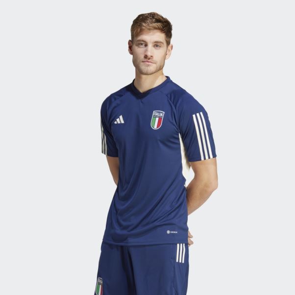 Adidas Maillot D'entrainement Italy Tiro 23 Bleu Fonce
