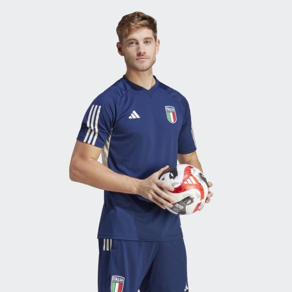 Adidas Maillot D'entrainement Italy Tiro 23 Bleu Fonce