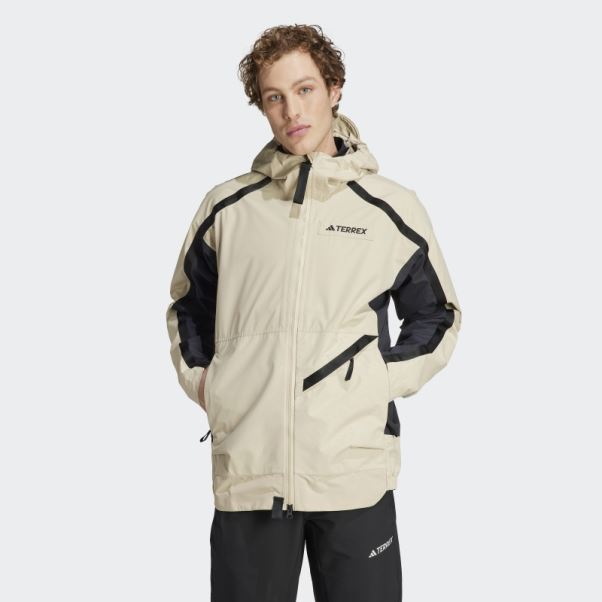 Terrex Utilitas Rain.rdy Veste De Pluie 2,5 Couches Savane Adidas