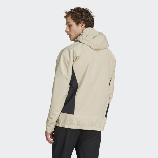Terrex Utilitas Rain.rdy Veste De Pluie 2,5 Couches Savane Adidas