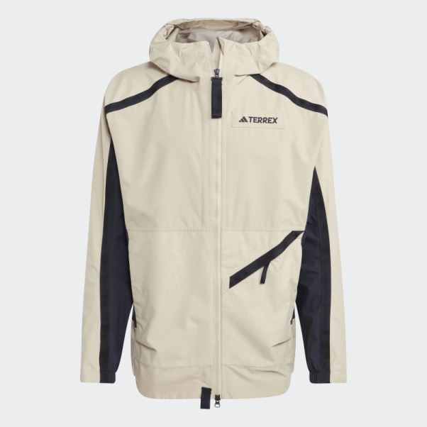 Terrex Utilitas Rain.rdy Veste De Pluie 2,5 Couches Savane Adidas