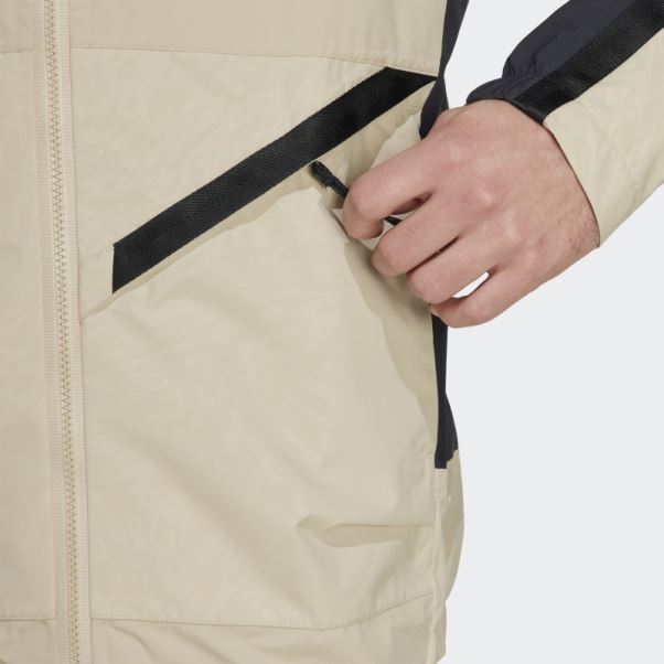 Terrex Utilitas Rain.rdy Veste De Pluie 2,5 Couches Savane Adidas