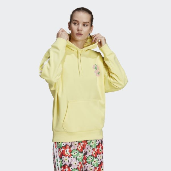 Perle Citrine Adidas X Marimekko Sweat à Capuche Chaud