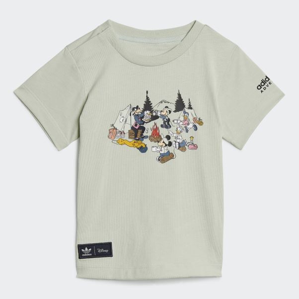 T-shirt Adidas Mickey Et Ses Amis Vert Disney