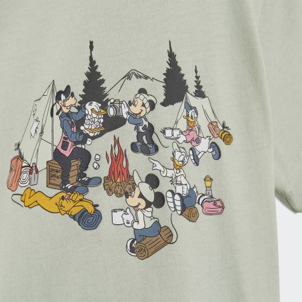 T-shirt Adidas Mickey Et Ses Amis Vert Disney