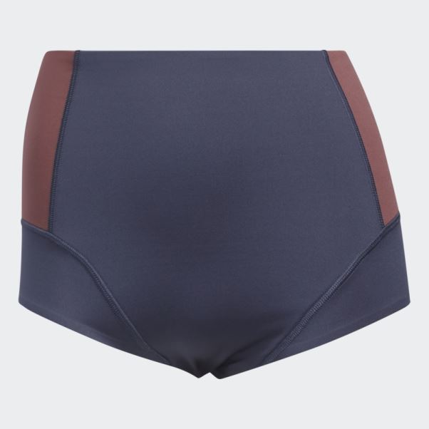 Short De Yoga Adidas Bleu Marine