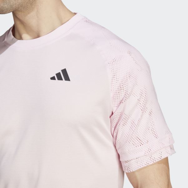Melbourne Tennis Heat.rdy Tee Raglan Rose Adidas