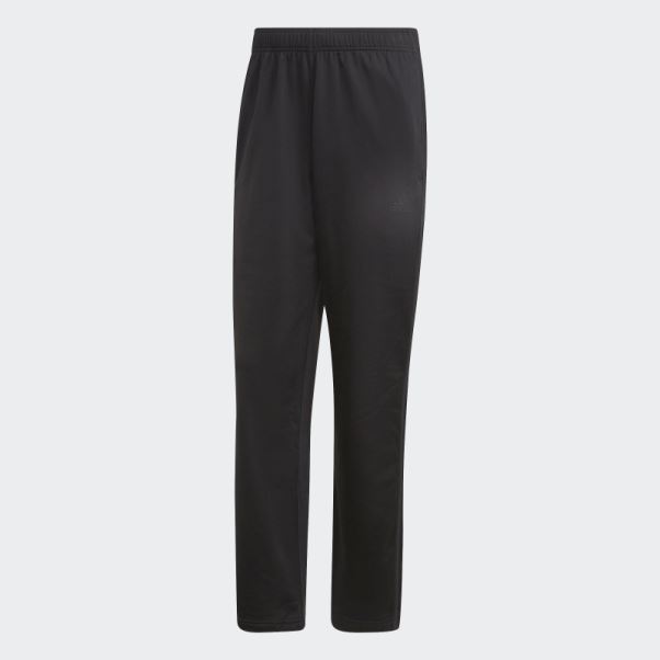 Pantalon De Survêtement Adidas Primegreen Essentials Warm-up Ourlet Ouvert 3 Bandes Noir