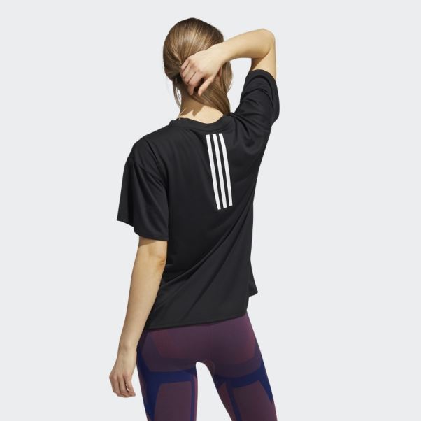 T-shirt Aeroready à 3 Bandes D'entraînement Noir Adidas