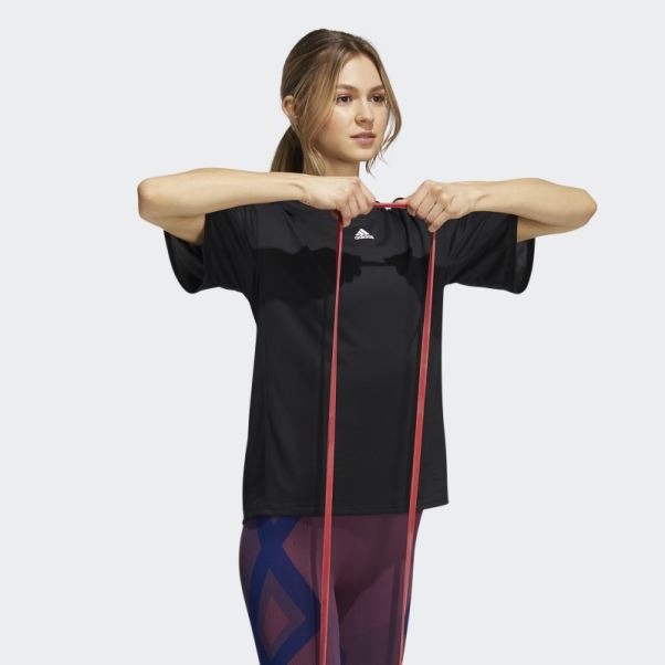 T-shirt Aeroready à 3 Bandes D'entraînement Noir Adidas