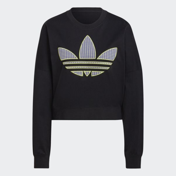 Sweat Ample Adidas Avec Application Trèfle Noir