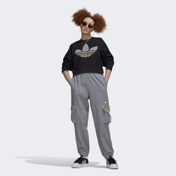 Sweat Ample Adidas Avec Application Trèfle Noir