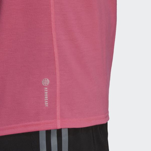 Courir Icônes En Cours D'exécution Muscle Tank Magenta Adidas