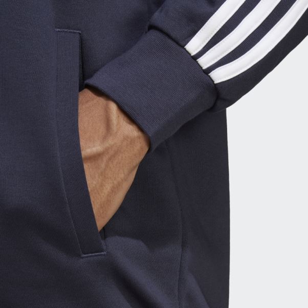 Survêtement Basic 3 Bandes French Terry Encre Adidas