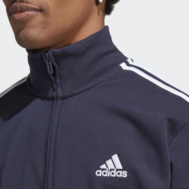 Survêtement Basic 3 Bandes French Terry Encre Adidas