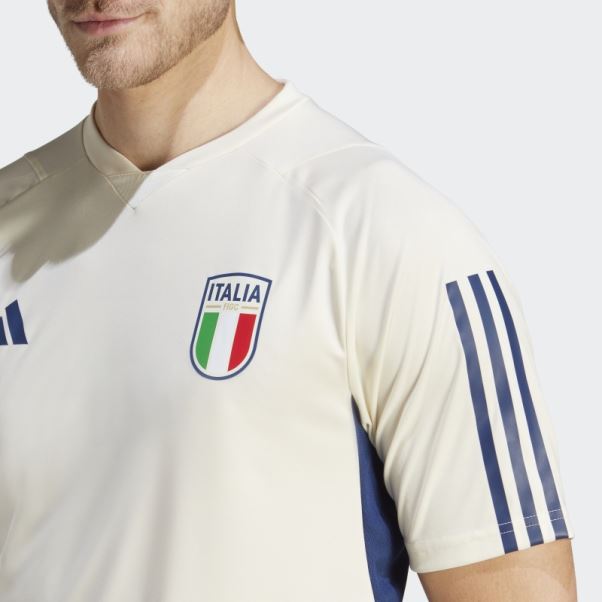 Adidas Italie Tiro 23 Maillot D'entrainement Blanc