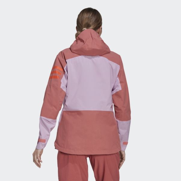 Veste De Randonnée Adidas Lilas Terrex Xploric Rain.rdy