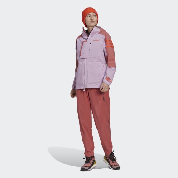 Veste De Randonnée Adidas Lilas Terrex Xploric Rain.rdy
