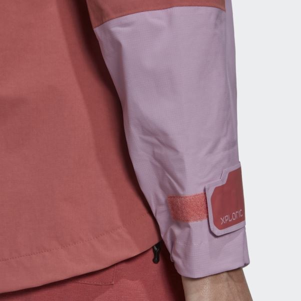 Veste De Randonnée Adidas Lilas Terrex Xploric Rain.rdy