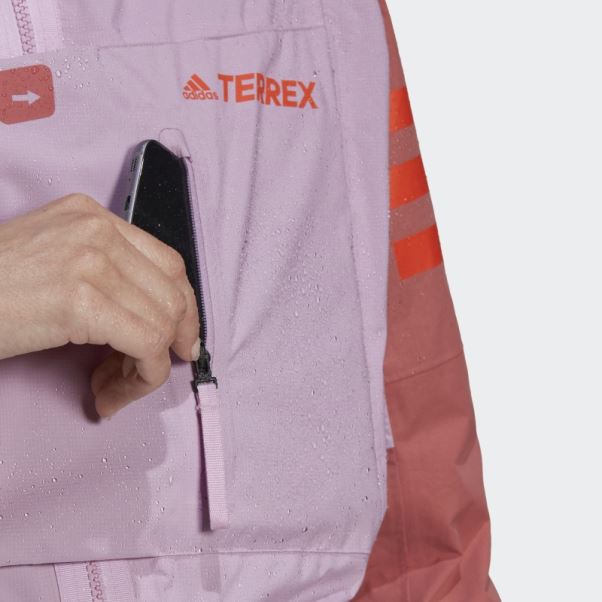 Veste De Randonnée Adidas Lilas Terrex Xploric Rain.rdy