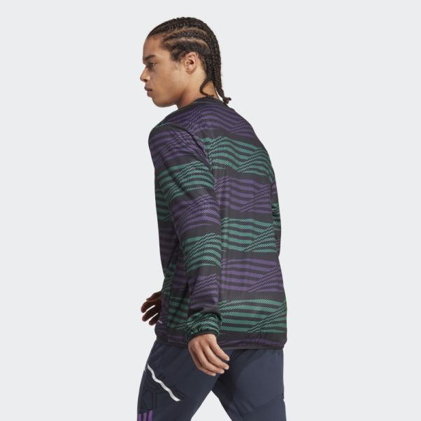 Maillot D'avant-match Real Madrid Noir Adidas