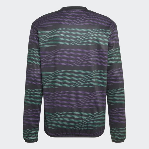 Maillot D'avant-match Real Madrid Noir Adidas