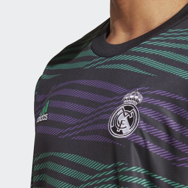 Maillot D'avant-match Real Madrid Noir Adidas
