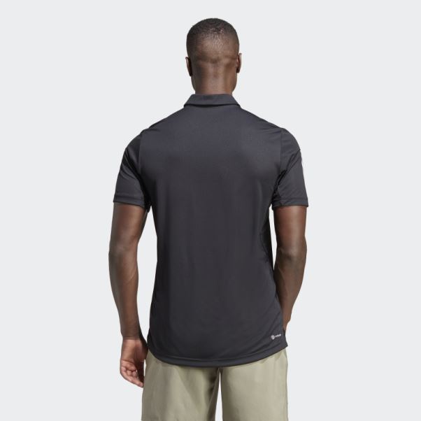 Polo De Tennis Adidas Club 3 Bandes Noir