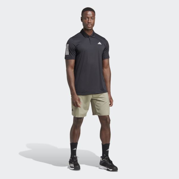 Polo De Tennis Adidas Club 3 Bandes Noir