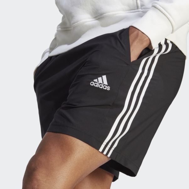 Short Aeroready Essentials Chelsea 3 Bandes Noir Adidas