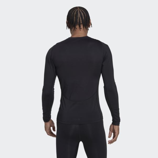 Adidas Techfit Training T-shirt Manches Longues Noir