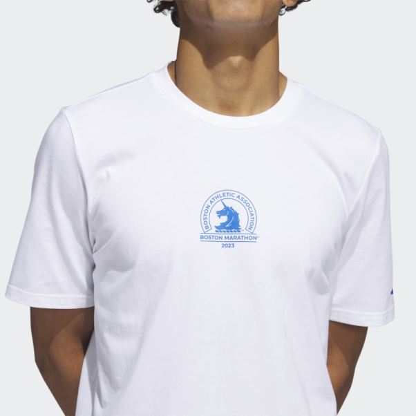 Boston Marathon 2023 Carte Graphique Tee Blanc Adidas
