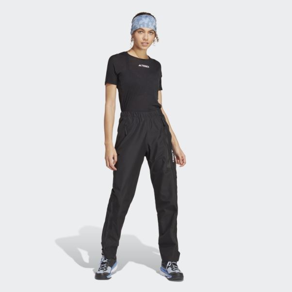 Adidas Pantalon De Survêtement Noir Terrex Gore-tex Paclite Rain